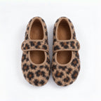The Dual Stride Women's Leopard Print Fuzzy Mary Jane Flats