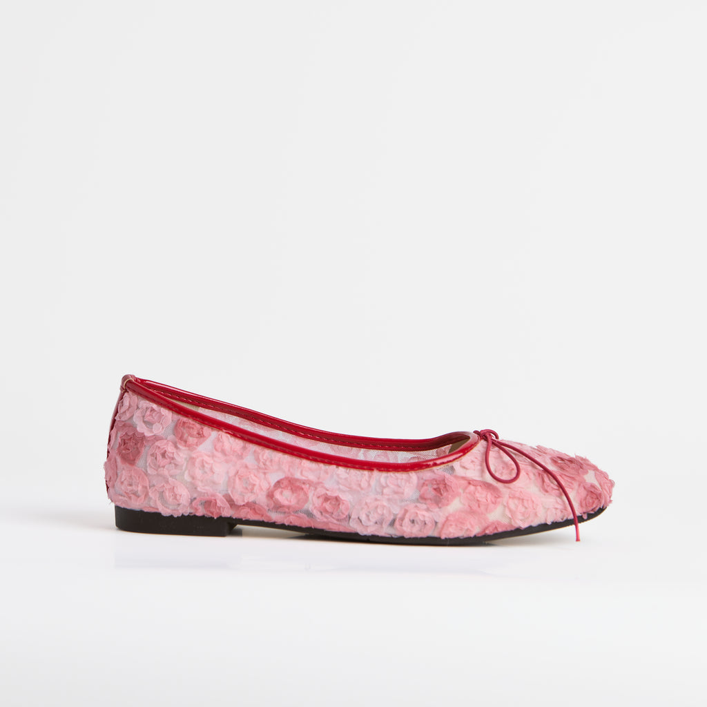 Las bailarinas de encaje floral rosa Dual Stride