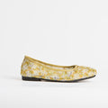 Bailarinas Dual Stride de encaje floral amarillo