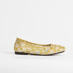Bailarinas Dual Stride de encaje floral amarillo