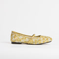 Las merceditas con encaje floral amarillo Dual Stride