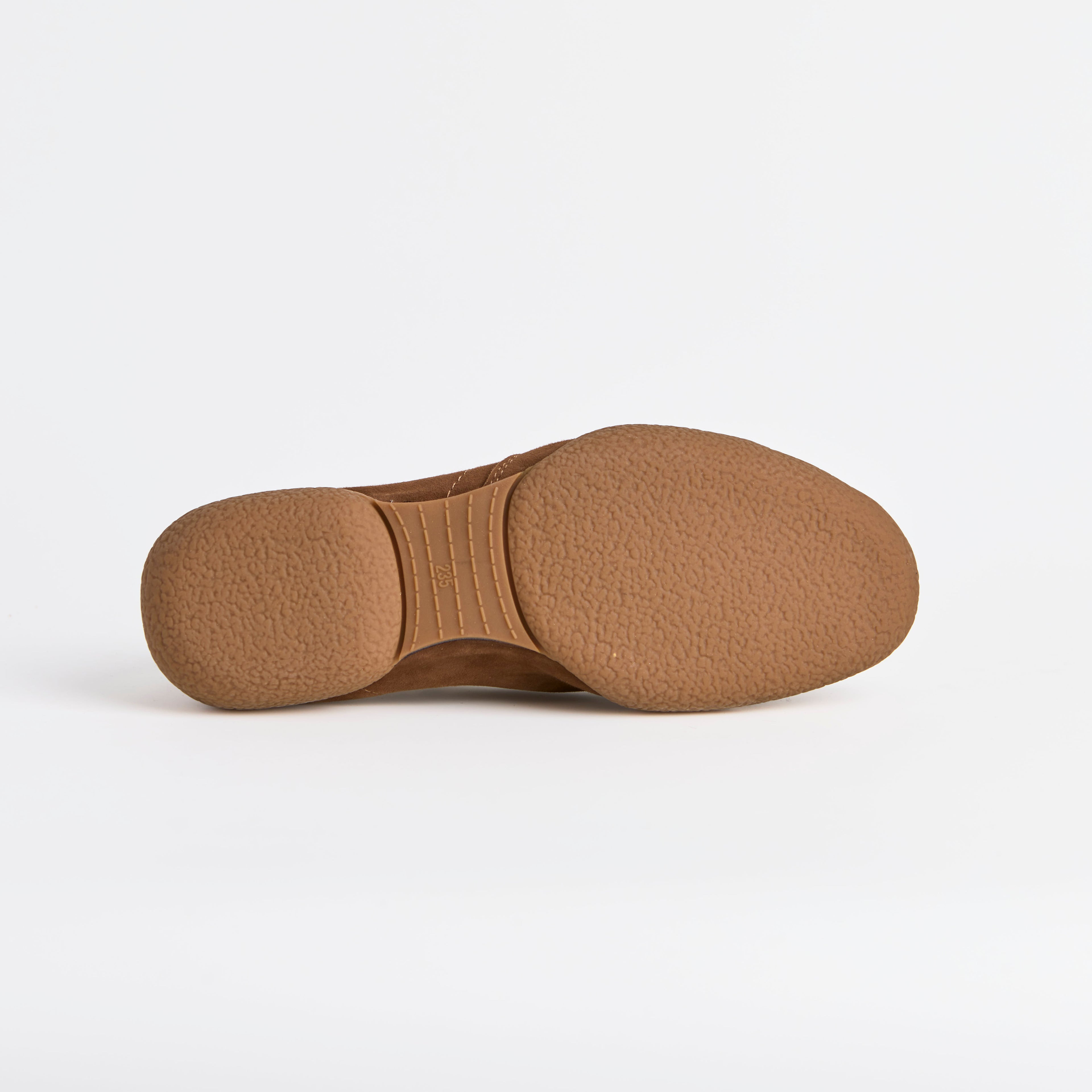 The Dual Stride Brown Sheepskin Suede Retro Trainers