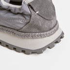 The Dual Stride Grey Urban Nomad Tech-Suede Sneakers