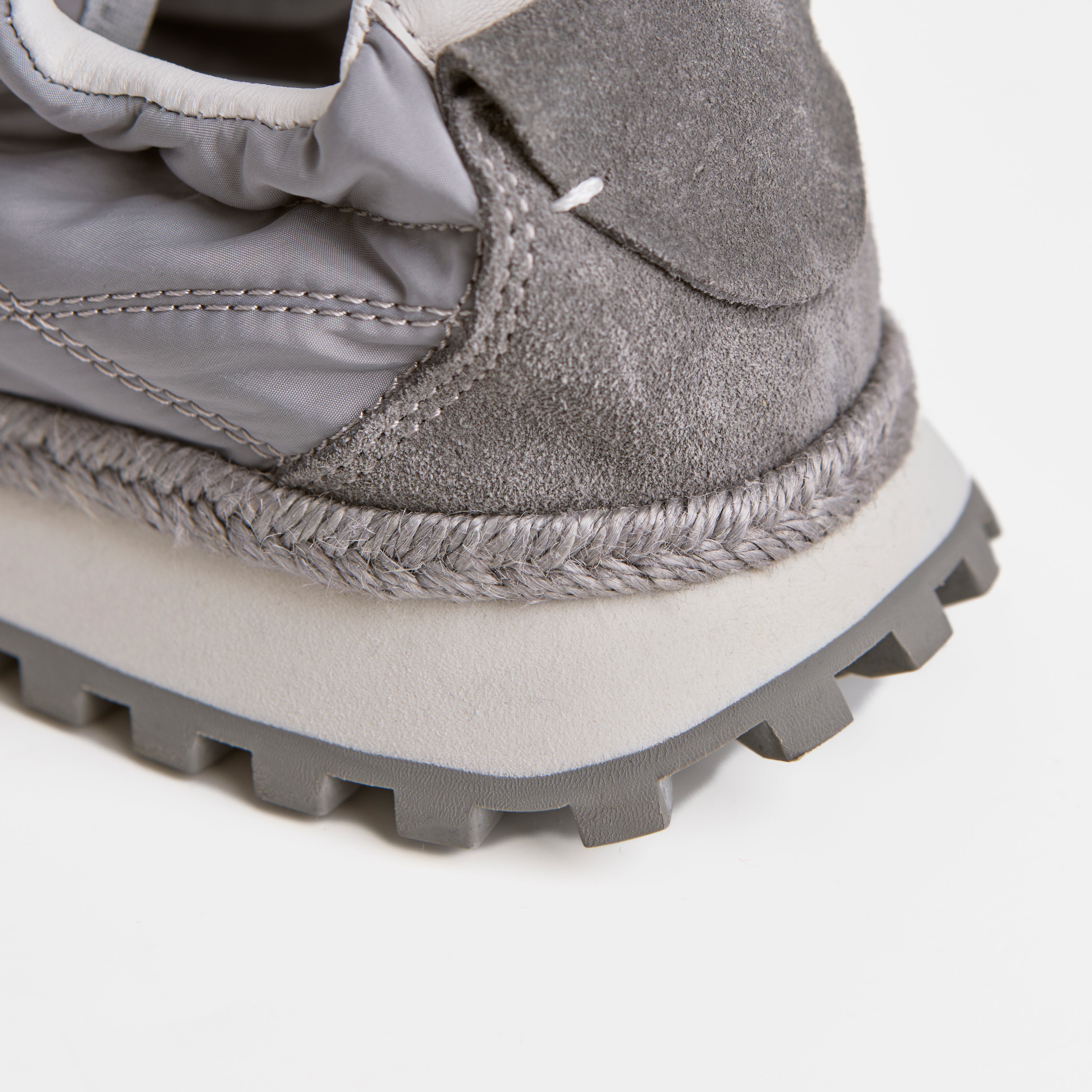 The Dual Stride Grey Urban Nomad Tech-Suede Sneakers