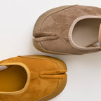 The Dual Stride Beige Tabi Flats
