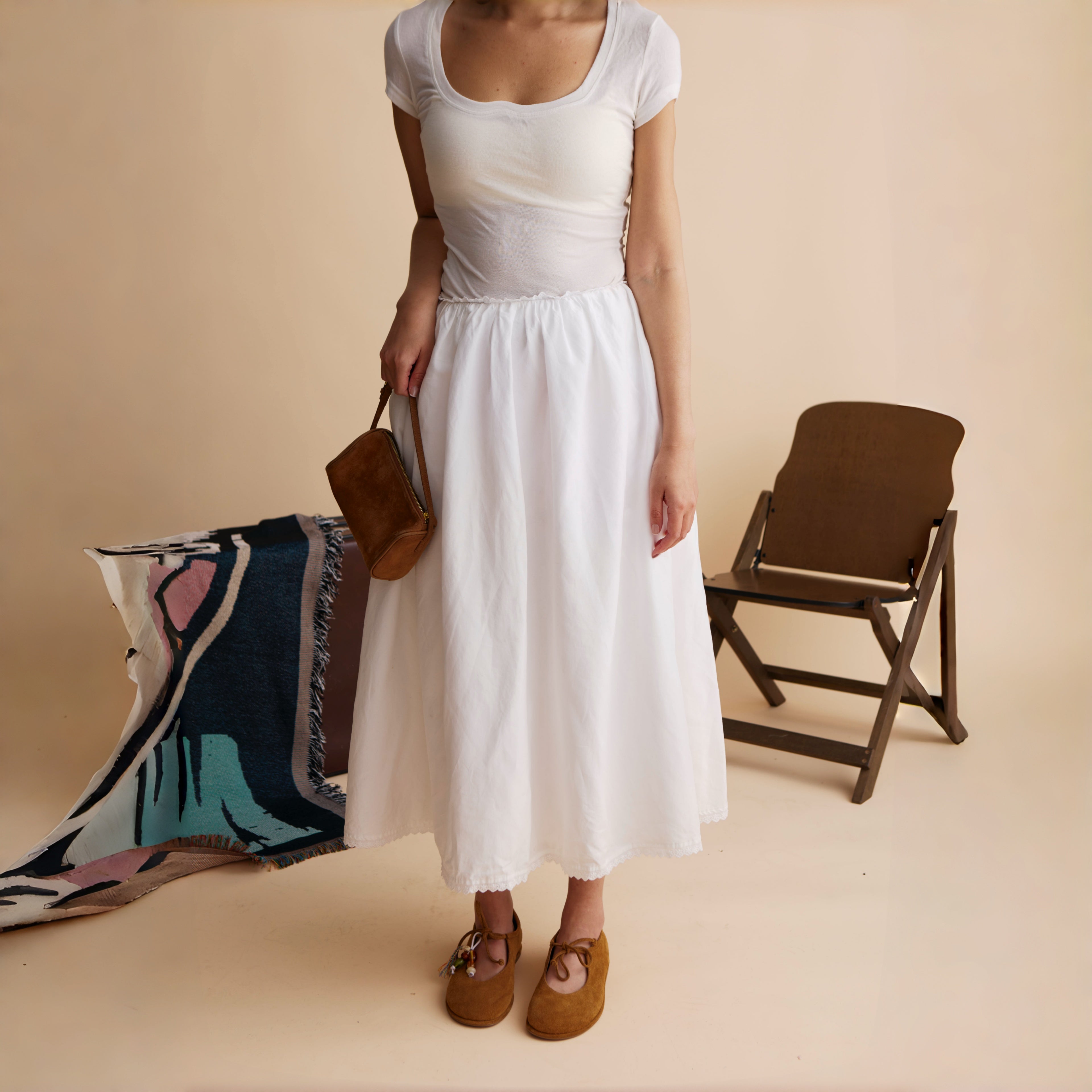 The Dual Stride Brown Suede  Mary Jane Flats
