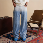 The Dual Stride Men's Blue Suede Sneaker