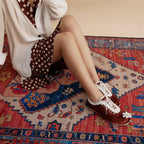 The Dual Stride Red Satin Tabi Runner