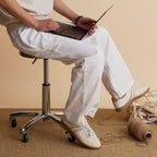 The Dual Stride  Off-White & Gum GAT-Style Trainer