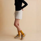 The Dual Stride Yellow Retro Suede & Nylon Athletic Trainers