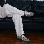 The Dual Stride Men's Classic Tonal Grey Suede Trainer
