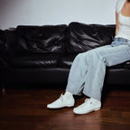 The Dual Stride White Classic Leather Sneaker