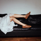 The Dual Stride Brown Verona Cutout Oxford Flat