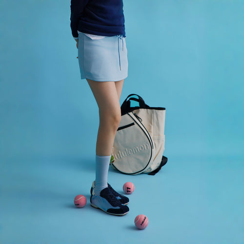 The Dual Stride Blue Satin Suede  Sneakers