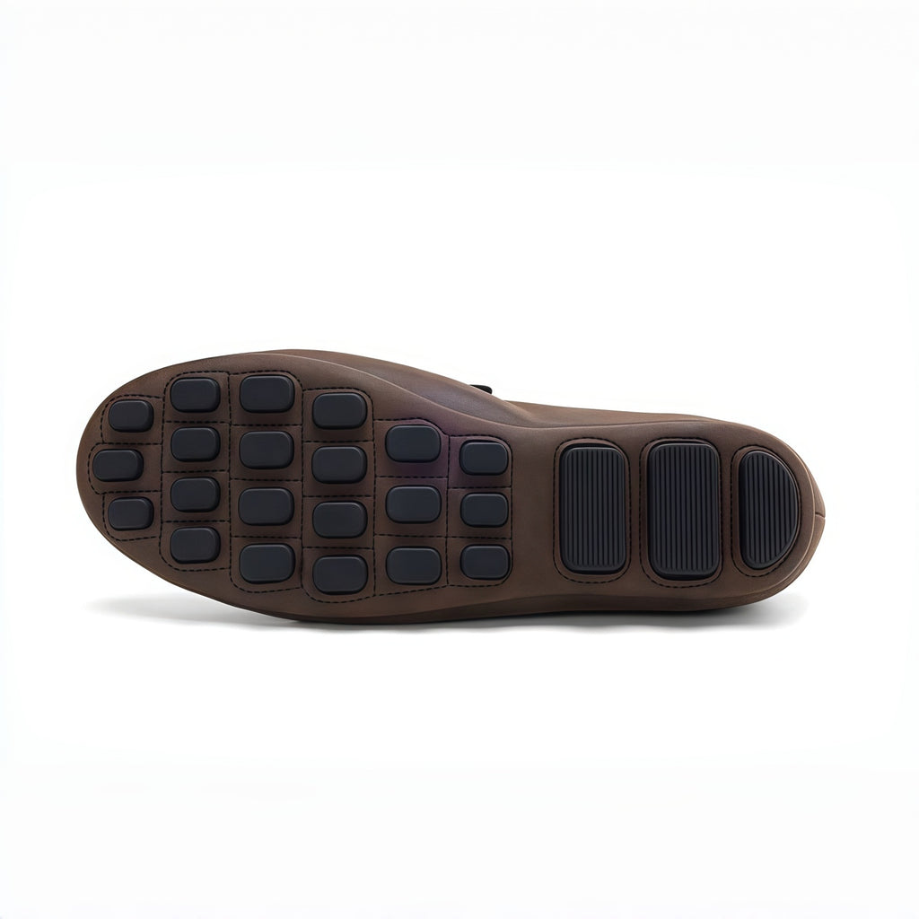 The Dual Stride Women's Brown Penny Loafer Flats