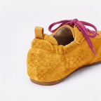 The Dual Stride Men's Yellow Suede Casual Sneakers