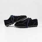 The Dual Stride Navy Blue Suede Retro Sneakers