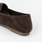 The Dual Stride Chocolate Brown Braided Suede Loafers