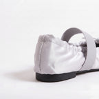 The Dual Stride Satin Bow Strap Ballet Flats