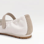 The Dual Stride White Mary Jane Sneaker Flat