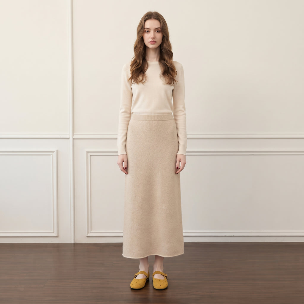 The Dual Stride  Women's Yellow Perforated Suede Mary Jane Flats
