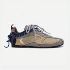 The Dual Stride Khaki Vintage Trek Retro Trainer Sneakers
