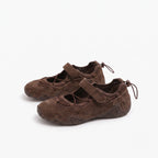 The Dual Stride Brown Mary Jane  Casual Sneakers