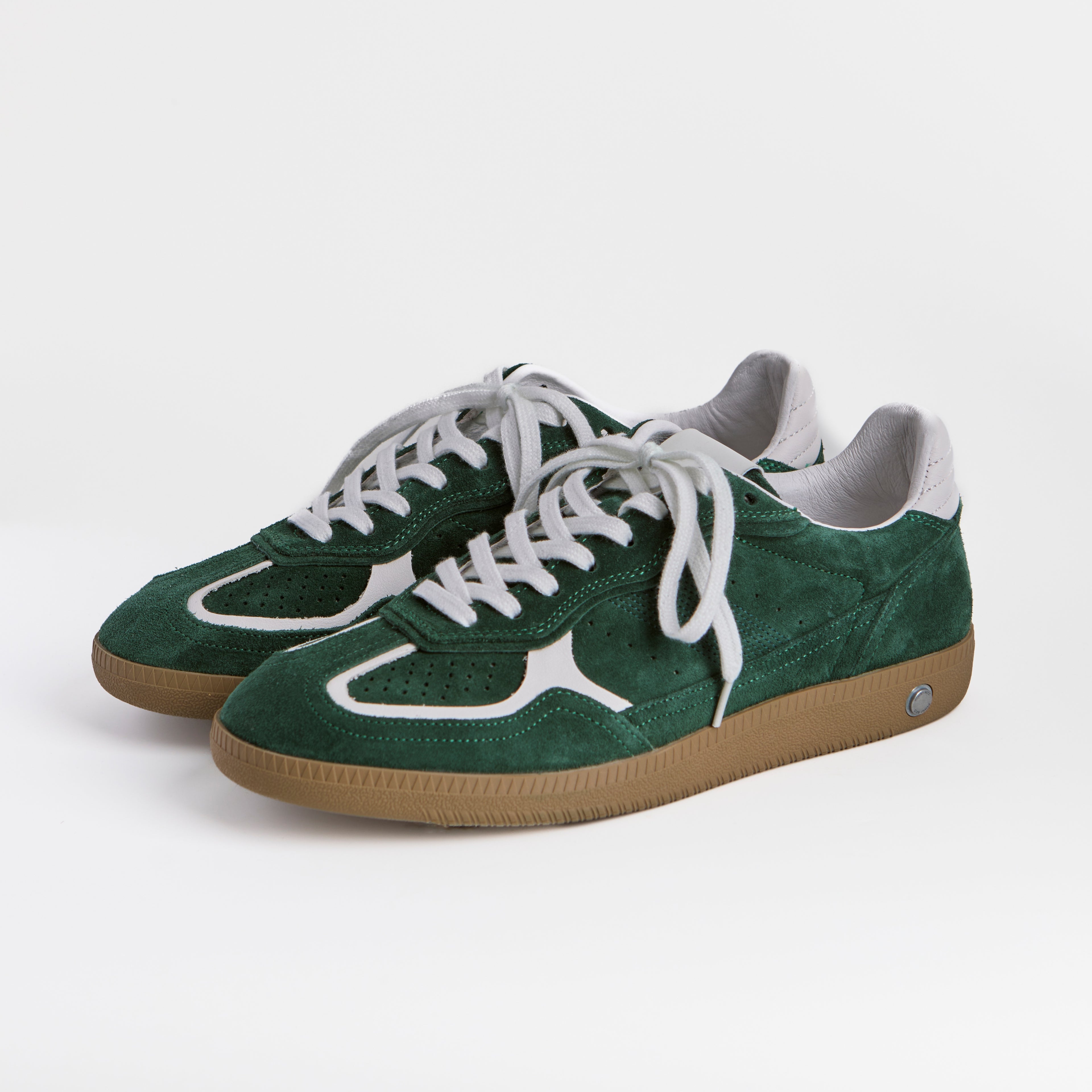 The Dual Stride Men's Forest Suede Sneaker