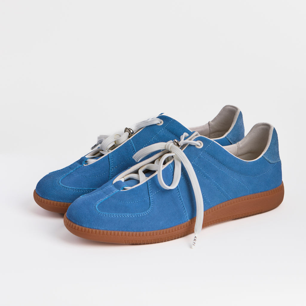 The Dual Stride Men's Blue Suede Sneaker