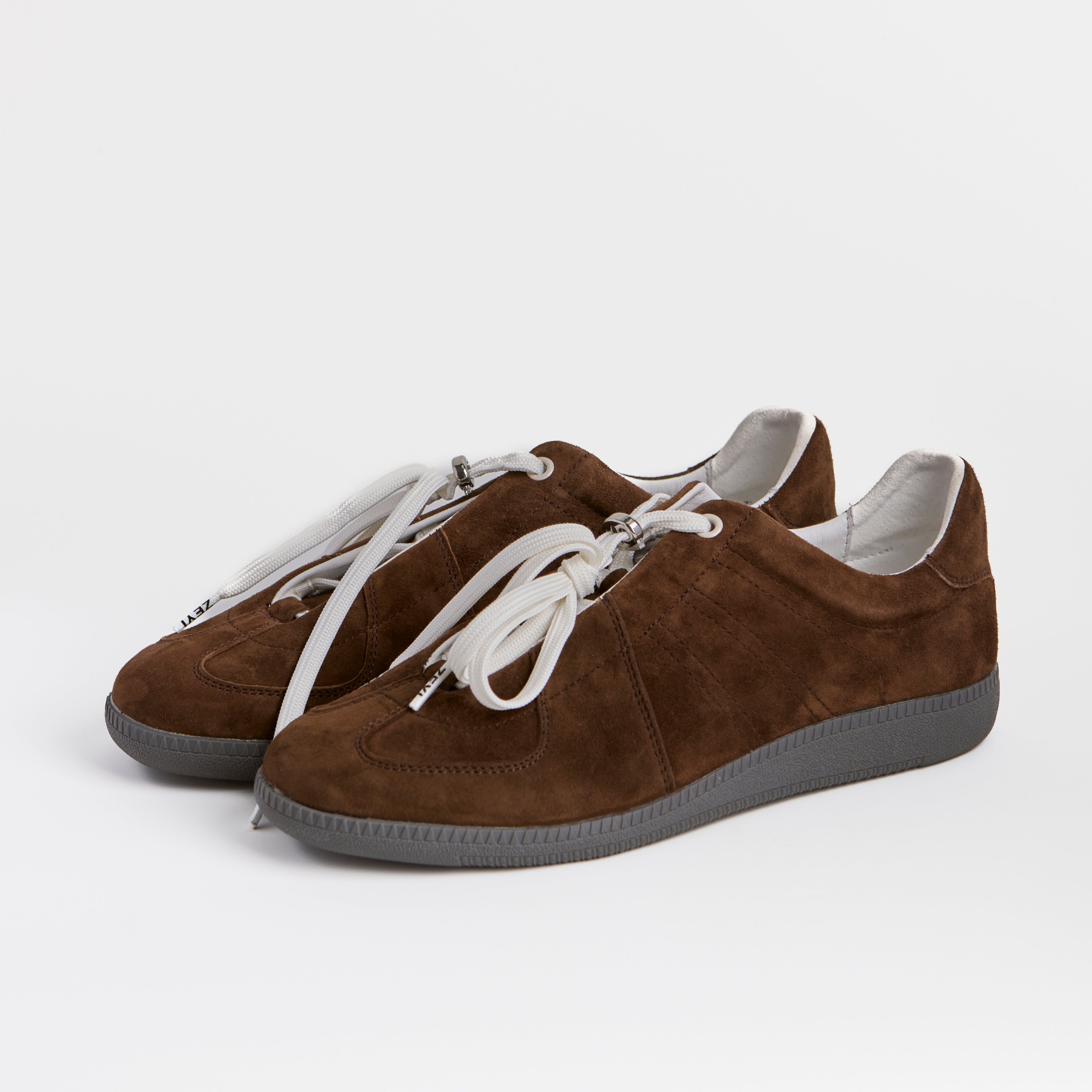 The Dual Stride Men's Brown Suede Sneaker