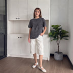 The Dual Stride White Mary Jane Sneaker Flat