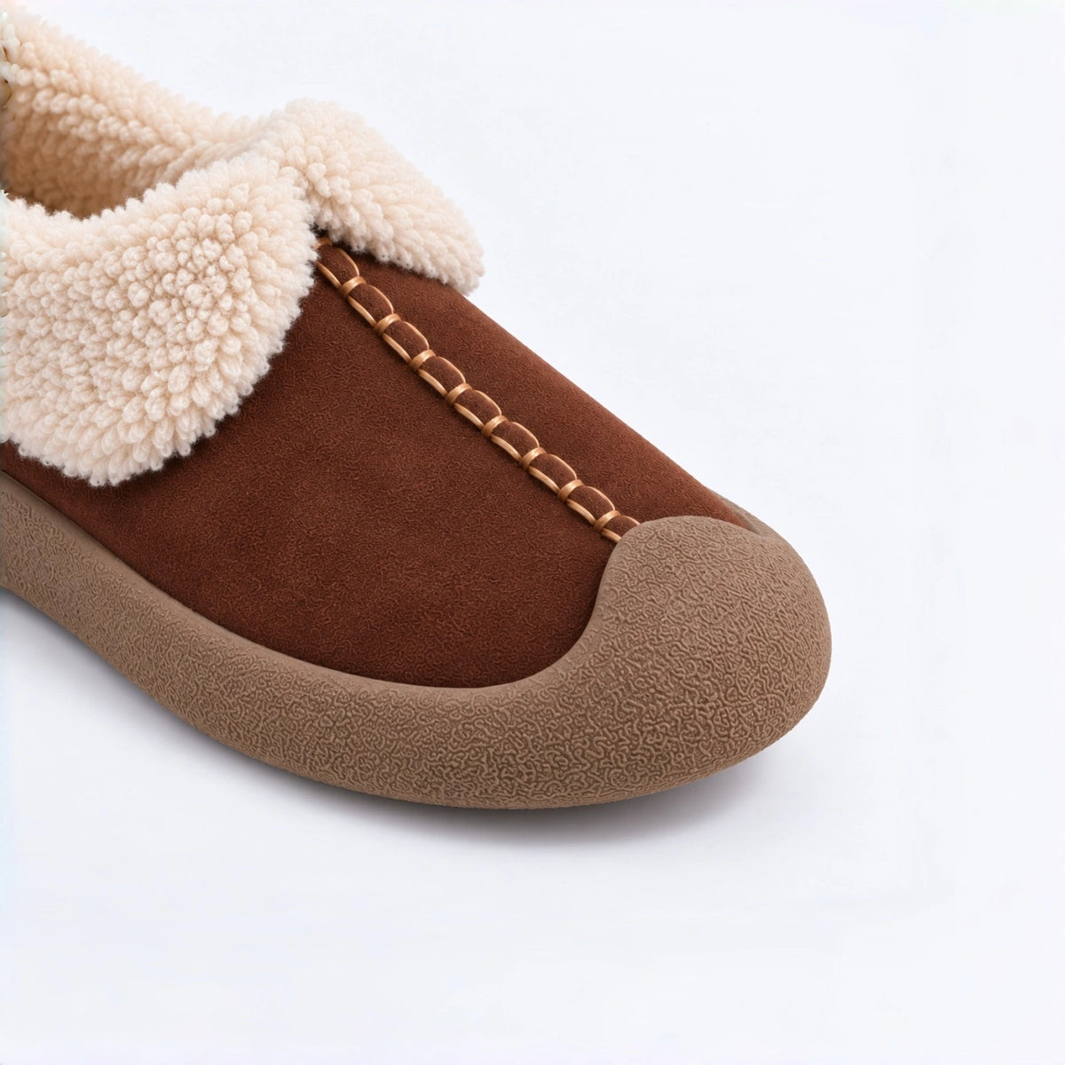 The Dual Stride Cozy Fleece Slip-On Shoes