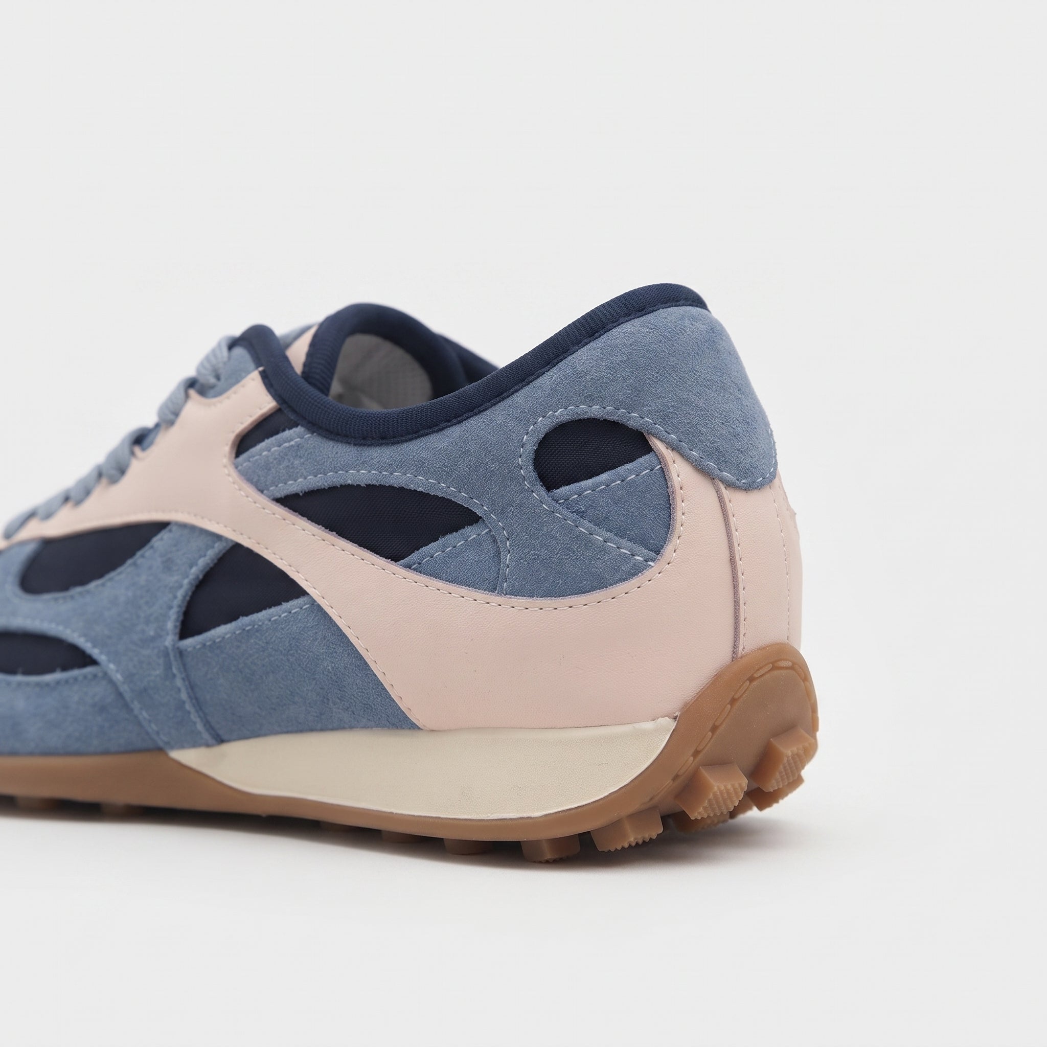 The Dual Stride Blue Split‑Toe Retro Sneakers