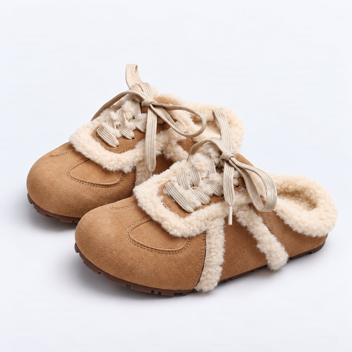 The Dual Stride Women's Cozy Suede Mule Sneakers