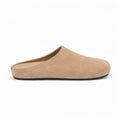 The Dual Stride Beige Suede Slip-On Mules