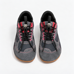 The Dual Stride Charcoal Gray Retro Sneakers