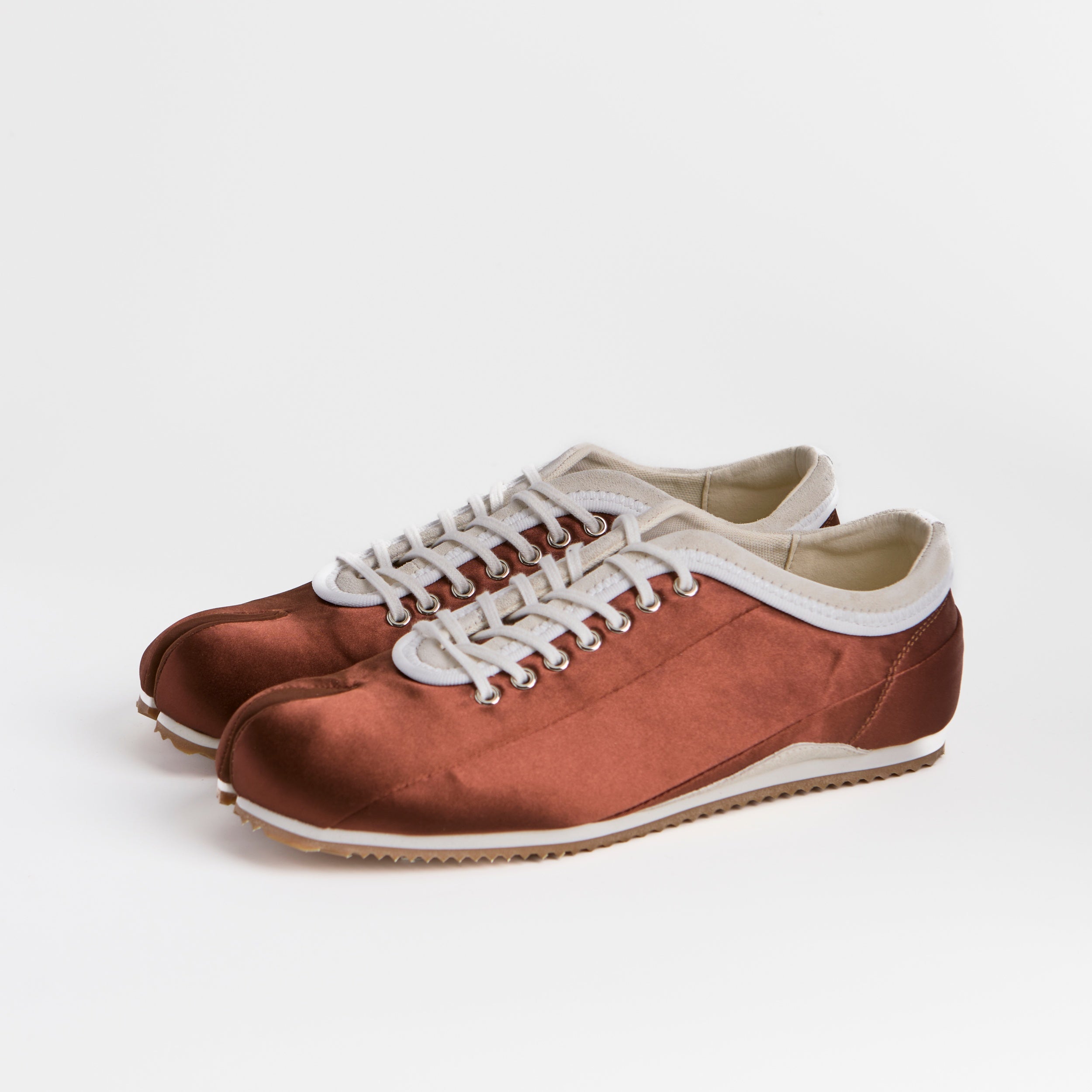 The Dual Stride Red Satin Tabi Runner