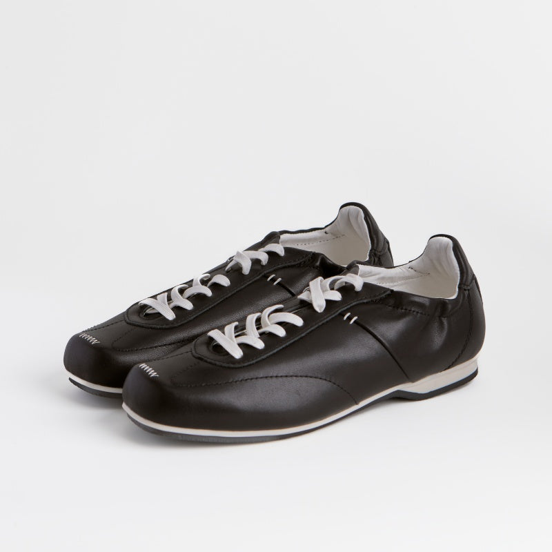 The Dual Stride Black Classic Leather Sneaker
