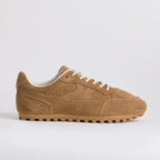 The Dual Stride Men's Classic Camel Suede  Sneakers