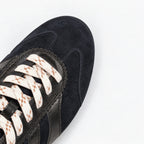 The Dual Stride Midnight Navy Retro Suede Low-Profile Sneakers