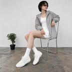 The Dual Stride Women‘s  Retro  White Trainer