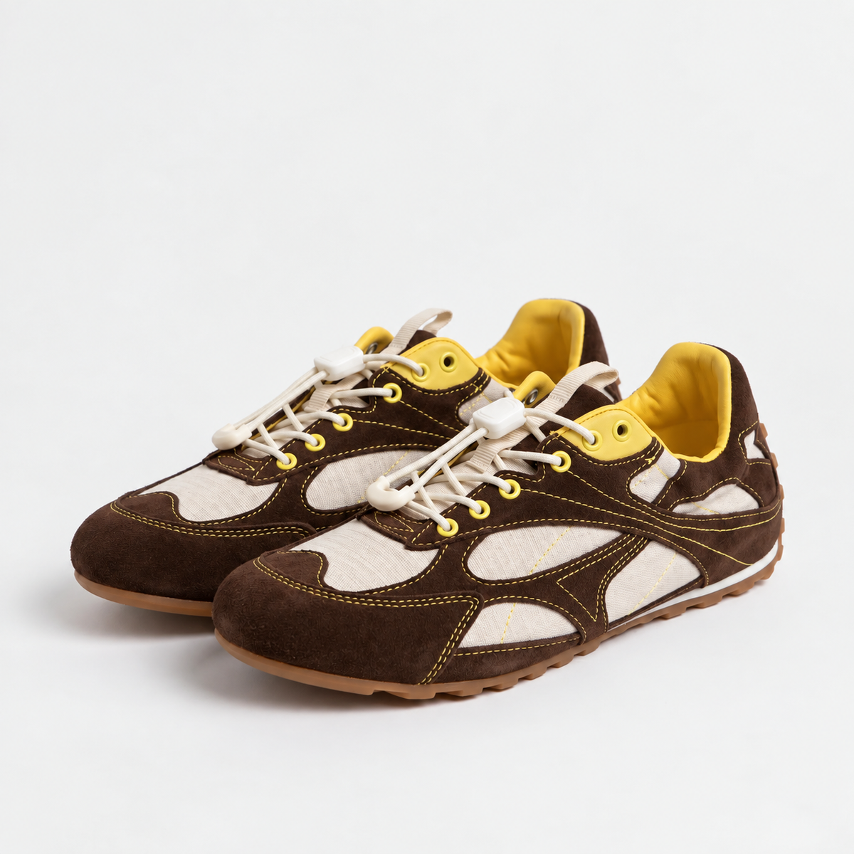 The Dual Stride Women's Brown Casual Sneakers