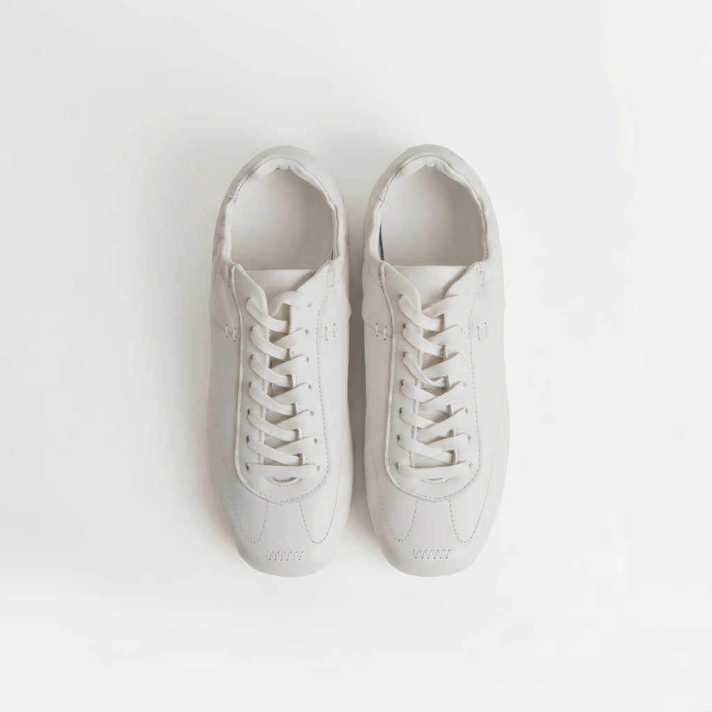 The Dual Stride White Classic Leather Sneaker