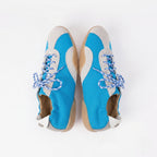 The Dual Stride Blue Casual Retro Low-Top Sneakers