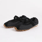 The Dual Stride Black Mary Jane Sneaker Flat