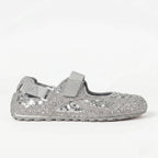 The Dual Stride Silver Rhinestone & Sequin Sporty Mary Janes