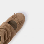 The Dual Stride Slouchy Suede Ballet-Booties