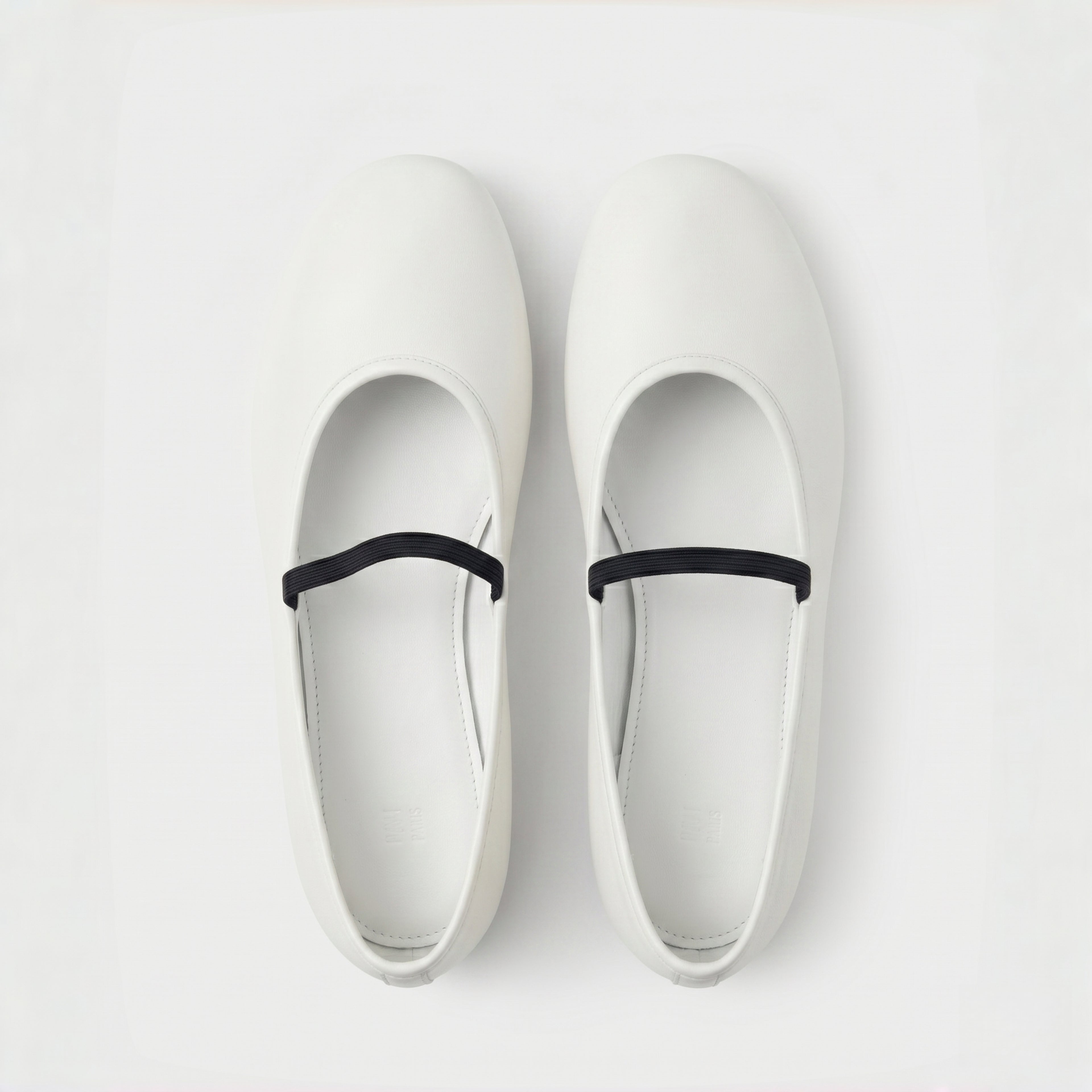The Dual Stride White Minimalist Ballet Mary Jane