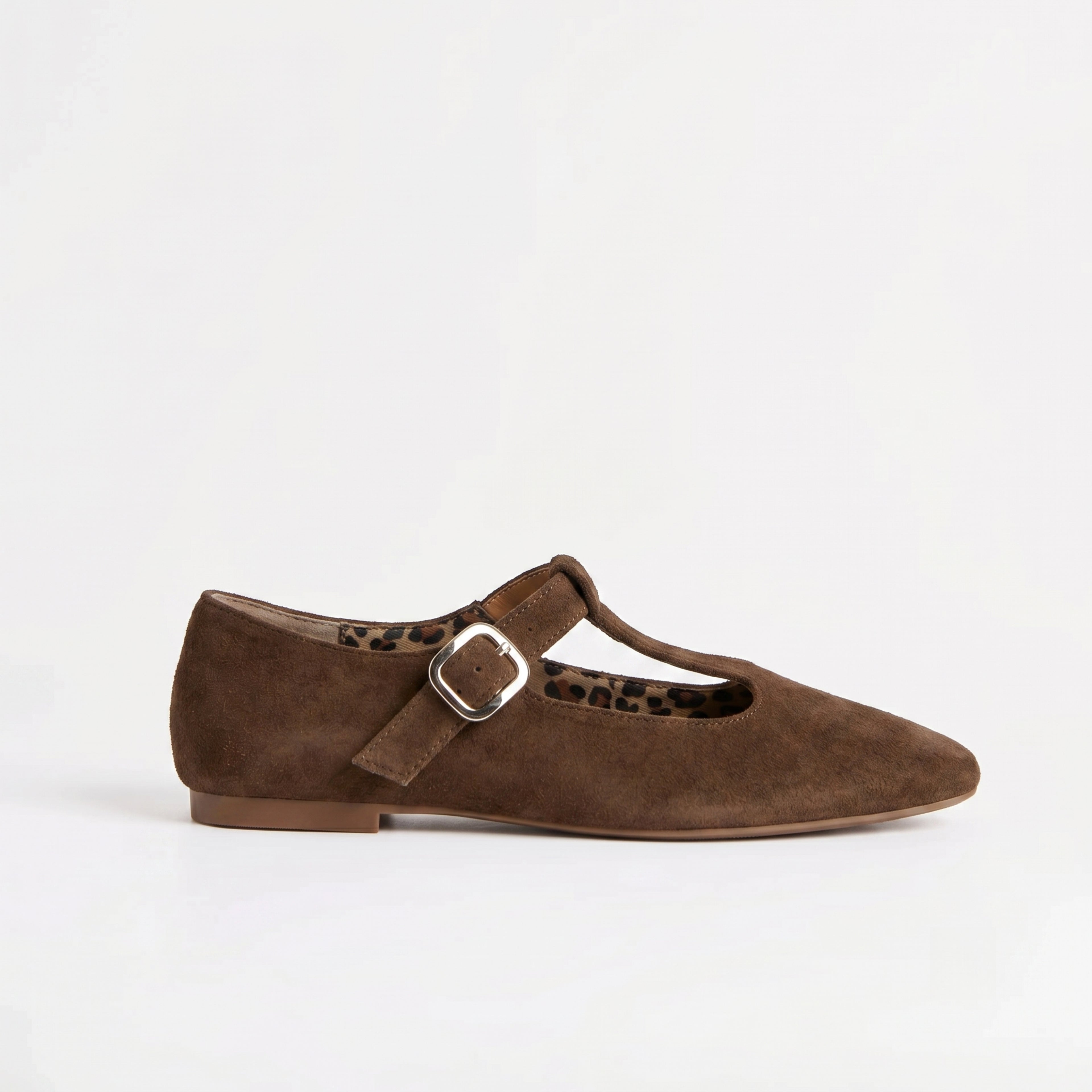 The Dual Stride Chocolate Vintage Suede T-Strap Mary Jane Shoes