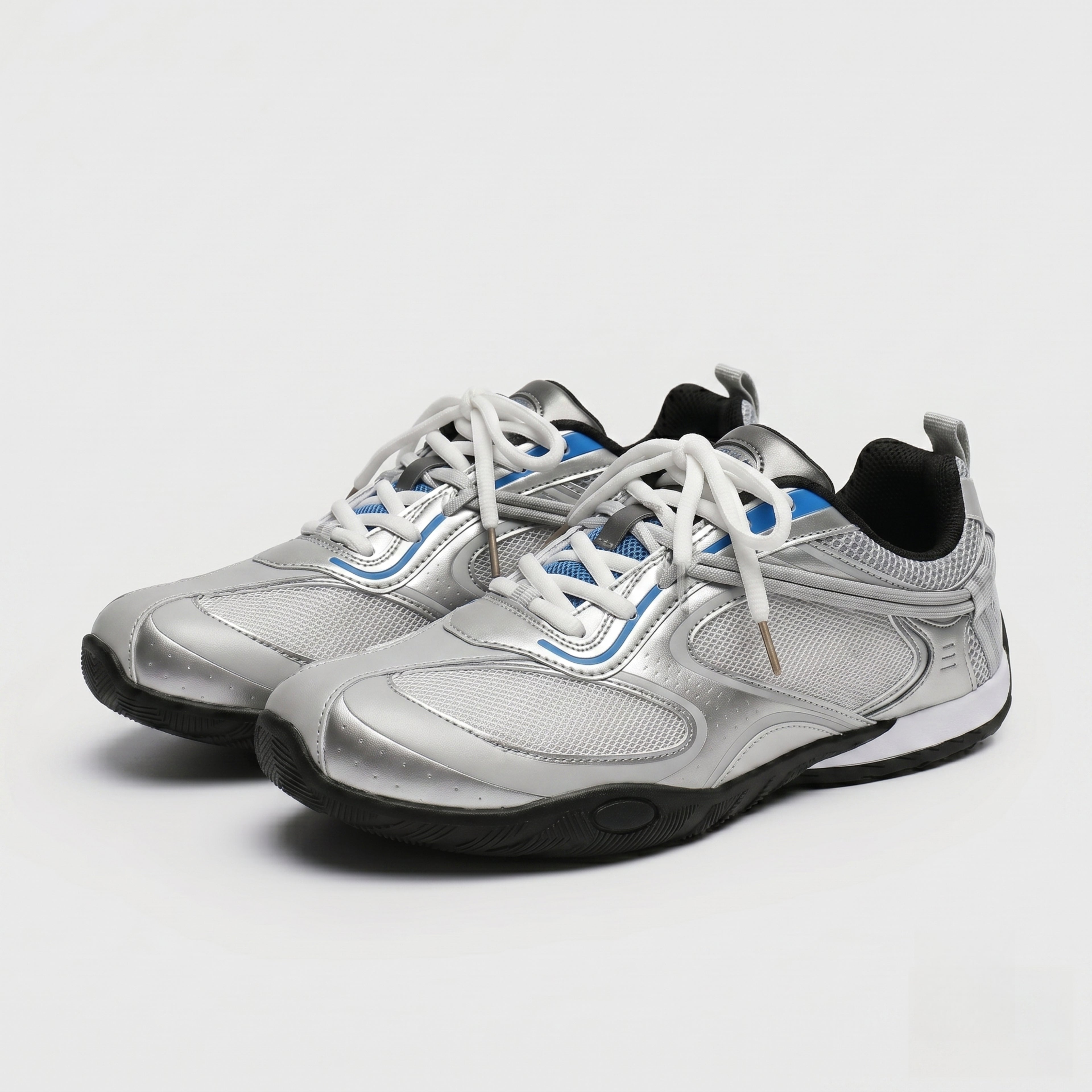 The Dual Stride Men's Grey Nomad Cyber-Mesh Sneaker